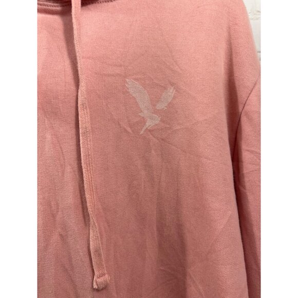 American Eagle Hoodie Mens Size Large Pink Super Soft Pullover - Picture 8 of 8